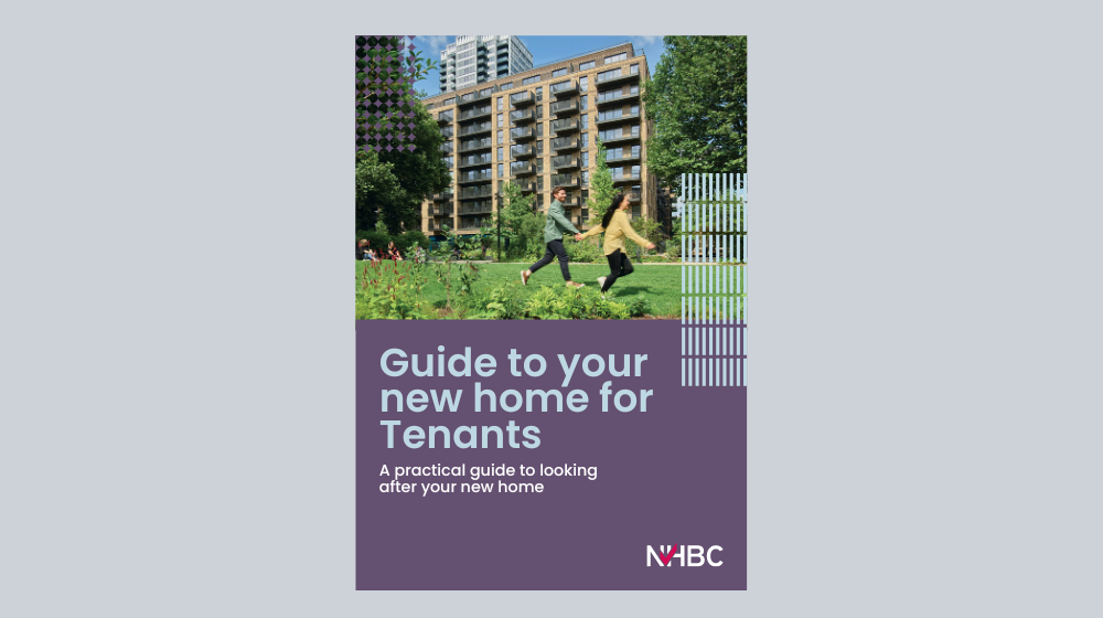 the cover of the guide to looking after your new home