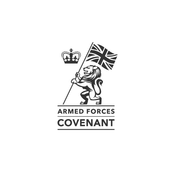 the armed forces covenant logo in black