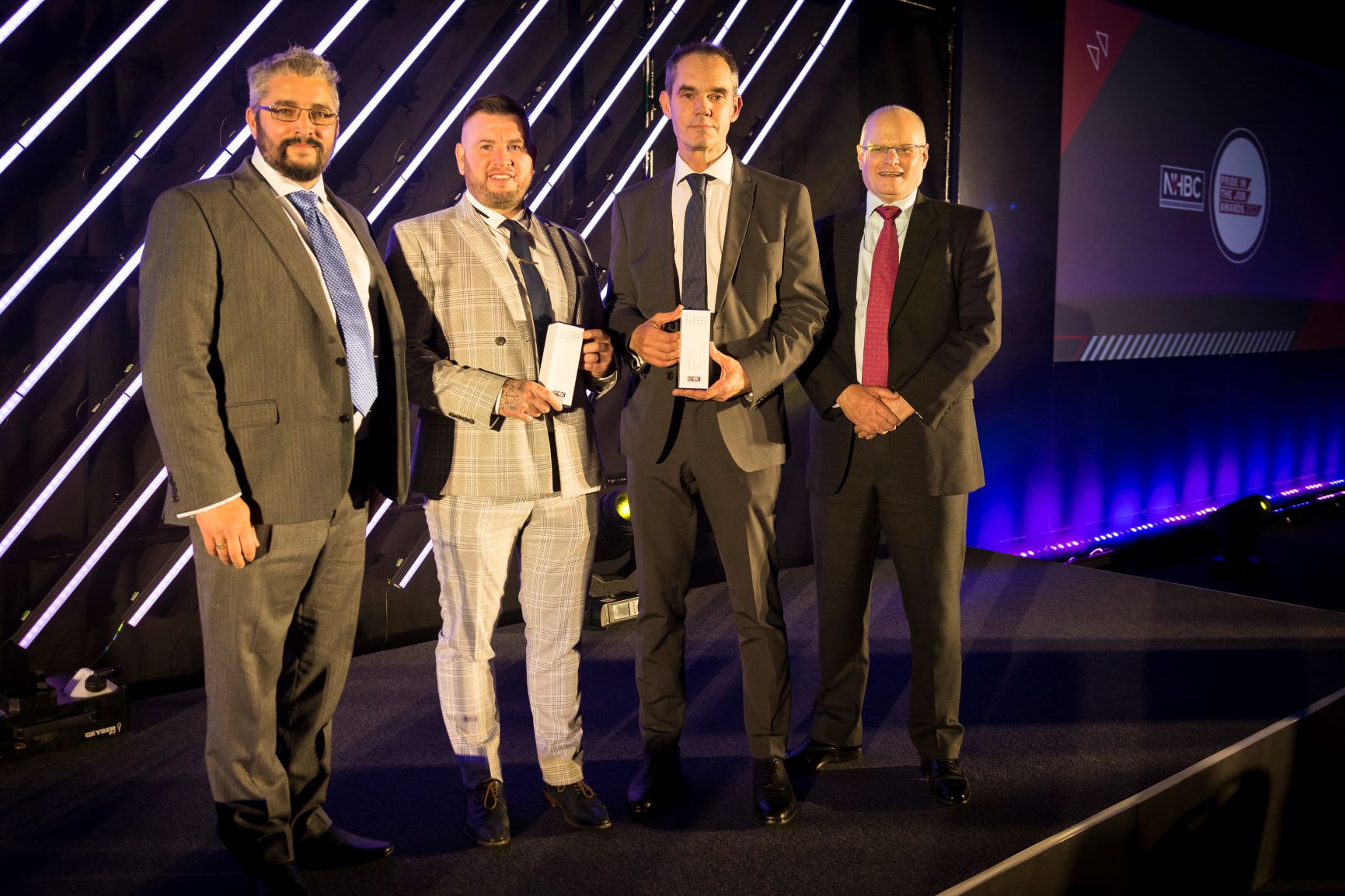 a photo of the central region winners at nhbc's pij awards 2022