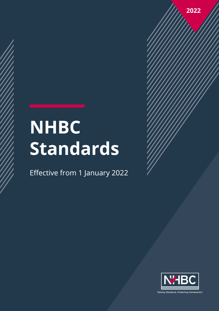 an image showing the front cover of nhbc standards 2023