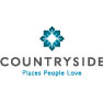 the countryside logo in teal and grey on a white background