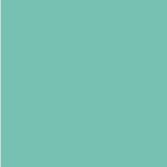 a teal square